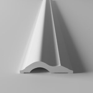 Cornice in PVC autoestinguente bianca mis.1,4X4,3X200CM